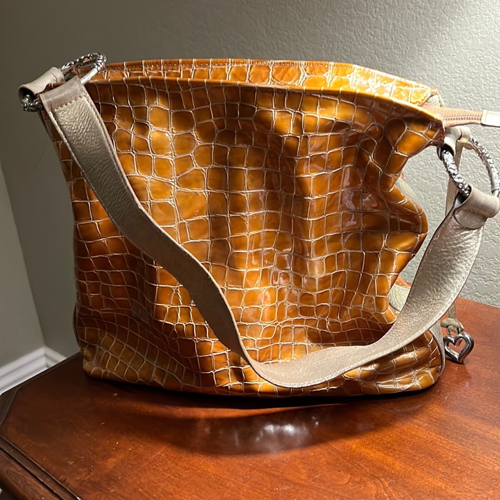 Brighton gold metallic shoulder bag